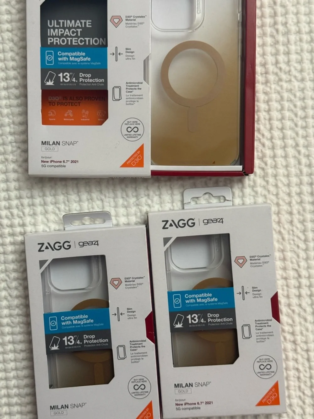 LOT OF 11 NEW ZAGG GEAR 4 PHONE CASES FOR IPHONE AND SAMSUNG OPEN BOX